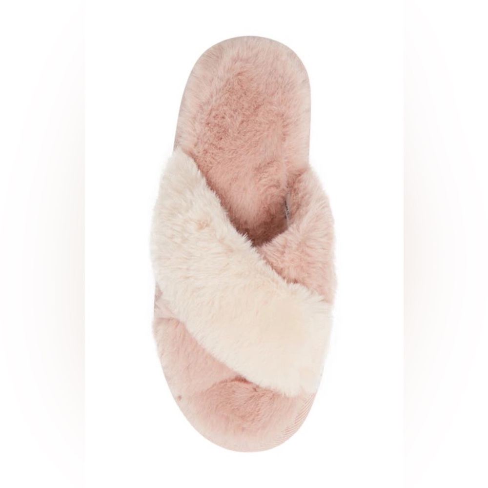 Nordstrom Snuggle Plush Faux Fur Slipper (Women) - XL (sizes 11-12). Puff Pink!